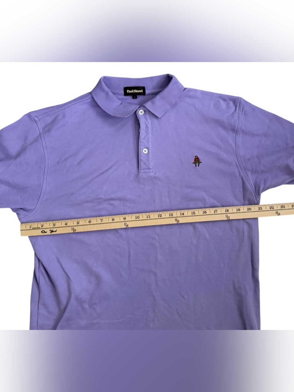 Paul Stuart Men's Lavender Polo Shirt - Picture 4 of 11